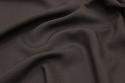 Штапель цв.Темный кофейно-серый с оливковым оттенком, ш.1.45м, вискоза-100%, 110гр/м.кв - Купава фото 2