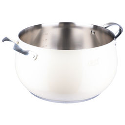 52292 GIPFEL Кастрюля NOVELLA 6,0 л / 24х13,5 см со стеклянной крышкой, с индукционным капсульным дном. Материал: нержавеющая сталь 18/10. Толщина: 0,8мм. Цвет: бежевый  фото 2