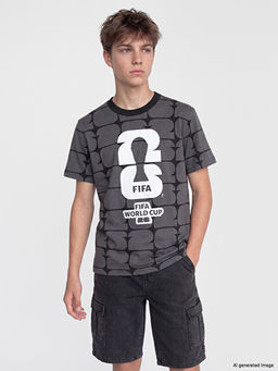 F?fa 2026 D?nya Kupas? Bask?l? Erkek ?ocuk Ti??rt
