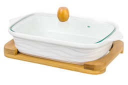 Блюдо для запекания Elan Gallery Айсберг волны 30×18×13 см 1.1 л с крышкой  фото 21