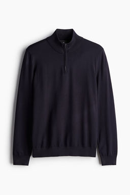 Jersey de punto fino con media cremallera Slim Fit - H&m фото 6