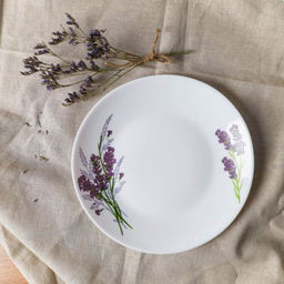Тарелка 190 мм / YGP-75 (7131-2) /уп 6/ уп 72/ Букет лаванды - Галеонтрейд фото 2