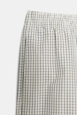 CHECK NYLON SAROUEL TROUSERS - Zara фото 8
