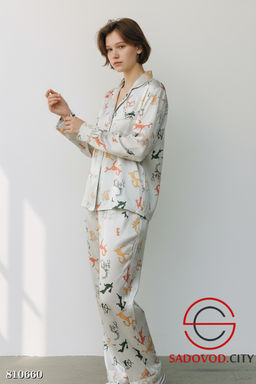 Пижама шёлковая брюки и рубашка - Bruno фото 3