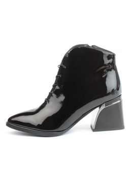 04-Z4229R-2 BLACK Ботильоны демисезонные женские (натуральная кожа, натуральная байка)