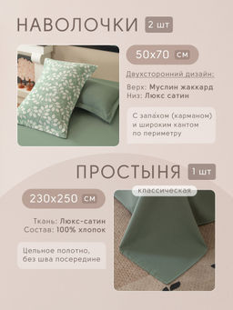 Комплект постельного белья Сатин Aurora Veil с Покрывалом AV006 Евро - Ситрейд фото 4