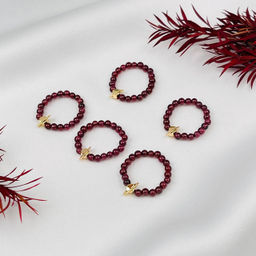 Кольцо на резинке из Граната 19 р.