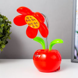 Настольная лампа «Цветок» LED 2Вт USB МИКС 12×27 см RISALUX
