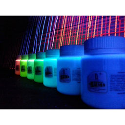 Краска акриловая люминесцентная (светящаяся в темноте), LUXART Lumi, 80 мл, небесно-голубой, небесно-голубое свечение (L4V80)