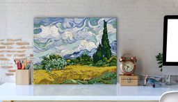 ФРЕЯ MET-PNB/PL-002 Набор для раскрашивания по номерам 50 х 40 см Винсент ван Гог, Пшеничное поле с кипарисами