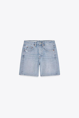 TRF MID-RISE DENIM BERMUDA SHORTS - Zara фото 8