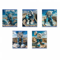 Цена за 5 шт. Тетрадь общая ученическая ErichKrause Roof Toy, 48 листов, клетка, глянцевая ламинация_MIX-PACK фото 2