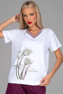 Футболка Анисия (лиловый) - Эльза фото 5