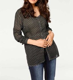 Блузка, мятно-черная - Heine фото 5