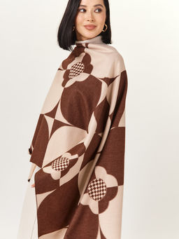 в составе ШЕРСТЬ  и КАШЕМИР Большой, мягкий, теплый  двусторонний палантин - Tantino фото 4