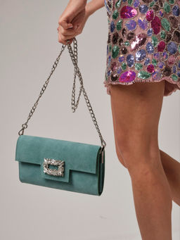 Клатч замшевый Deboro 31016 минт