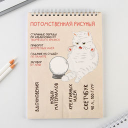 Скетчбук А5, 40 л 100 г/м2 Рисунья