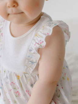 Платье-боди с крылышками Акварельные цветы 0+ - Bungly фото 6