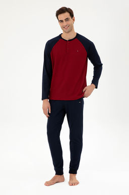 Мужской бордово-красный пижамный комплект Неожиданная скидка в корзине - U.s. polo assn фото 2