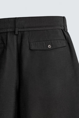 BERMUDA RELAXED FIT PLIEGUES CINTUR?N / Verde gris - Zara фото 10