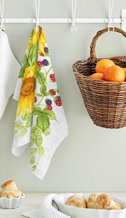 Полотенце 50*60 см вафельное (Подсолнух 3D) - Ивановотекстиль фото 4