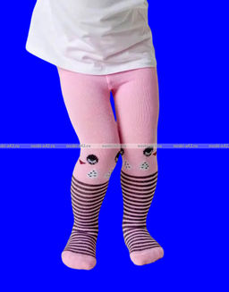 Цена за 12 шт. BFL колготки детские с рисунком на девочек ассорти