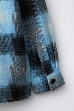 WASHED-EFFECT CHECK OVERSHIRT - Zara фото 4