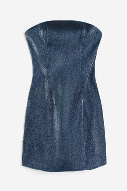 Vestido bandeau brillante