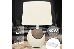 Настольная лампа 20,5*12*30 см "Мечта" + крем. овал. абажур