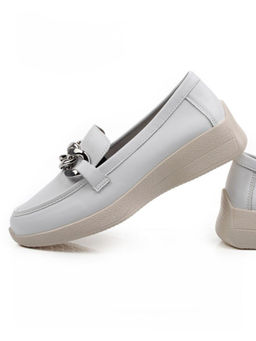 06-YG107-1 WHITE Туфли женские (натуральная кожа)
