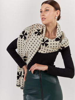 в СОСТАВЕ ШЕРСТЬ и КАШЕМИР Большой, мягкий, теплый однотонный двусторонний палантин. - Tantino фото 4