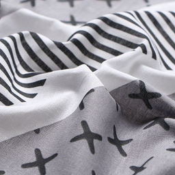 Простыня на резинке Этель Gray geometry 140*200*25, 100% хлопок, бязь, 125г/м2 фото 3