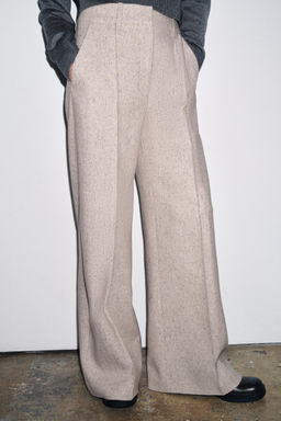 STRUCTURED WIDE LEG TROUSERS ZW COLLECTION