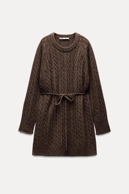 CABLE KNIT WOOL JUMPER - Zara фото 4
