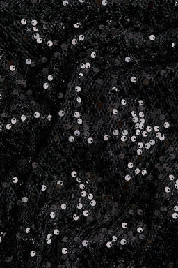 Vestido largo de rejilla con lentejuelas - H&m фото 6