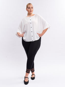 Леггинсы с кружевом TLL12939BLK01 - Артесса фото 7