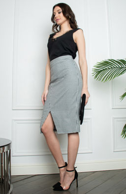 Юбка-карандаш гусиная лапка - Donna saggia фото 4