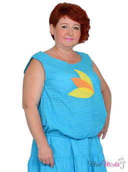 Майка Модель №1640 размеры 44-84 - Plusmoda фото 4