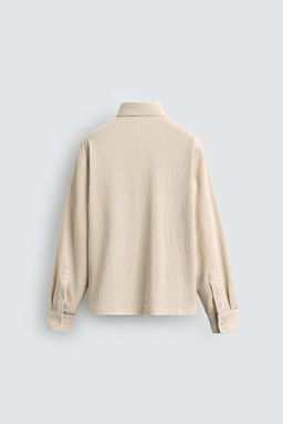 CAMISA RELAXED FIT TEXTURA IRREGULAR / Beige vigor? - Zara фото 8
