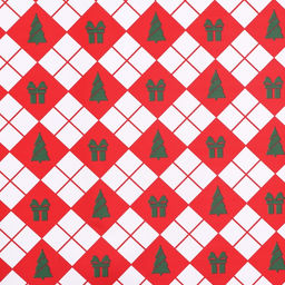 Цена за 20 шт. Пленка для цветов, Новогодний калейдоскоп, красная 56см*56cм - Simaland фото 3