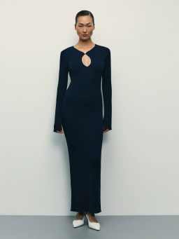 Платье миди с вискозой в составе / Zarina  фото 2