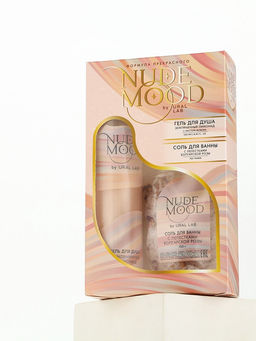 Подарочный набор NUDE MOOD, гель для душа 250 мл, аромат земляники и соль для ванны с лепестками розы 150 г, URAL LAB  фото 15