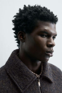 CROPPED TEXTURED OVERSHIRT - Zara фото 5