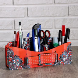 Органайзер для канцелярии «Диванчик из детства», с вечным календарём