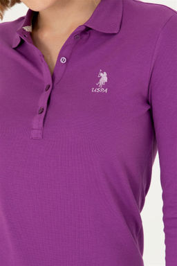 U. S. Polo Assn Женский фиолетовый базовый свитшот - U.s. polo assn фото 14
