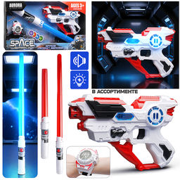 Набор оружия "Спасатель" (свет, звук) на батарейках, в коробке