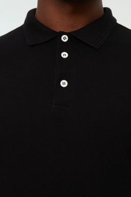 TRENDYOL MAN Beyaz Slim/Dar Kesim Yakas? Cizgili Basic %100 Pamuklu Polo Yaka T-shirt TMNSS20PO0009 - Trendyolmilla фото 5