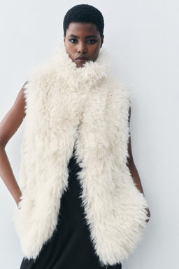 FAUX FUR WAISTCOAT ZW COLLECTION - Zara фото 3