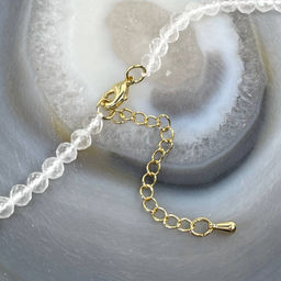 Бусы-Чокер из Горного Хрусталя огранка 42 см +