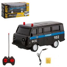 Р/У на аккумул. "УАЗ Буханка. ФСБ" (IT110701) свет, резиновые покрышки, в коробке 24,5*9,6*12,5см